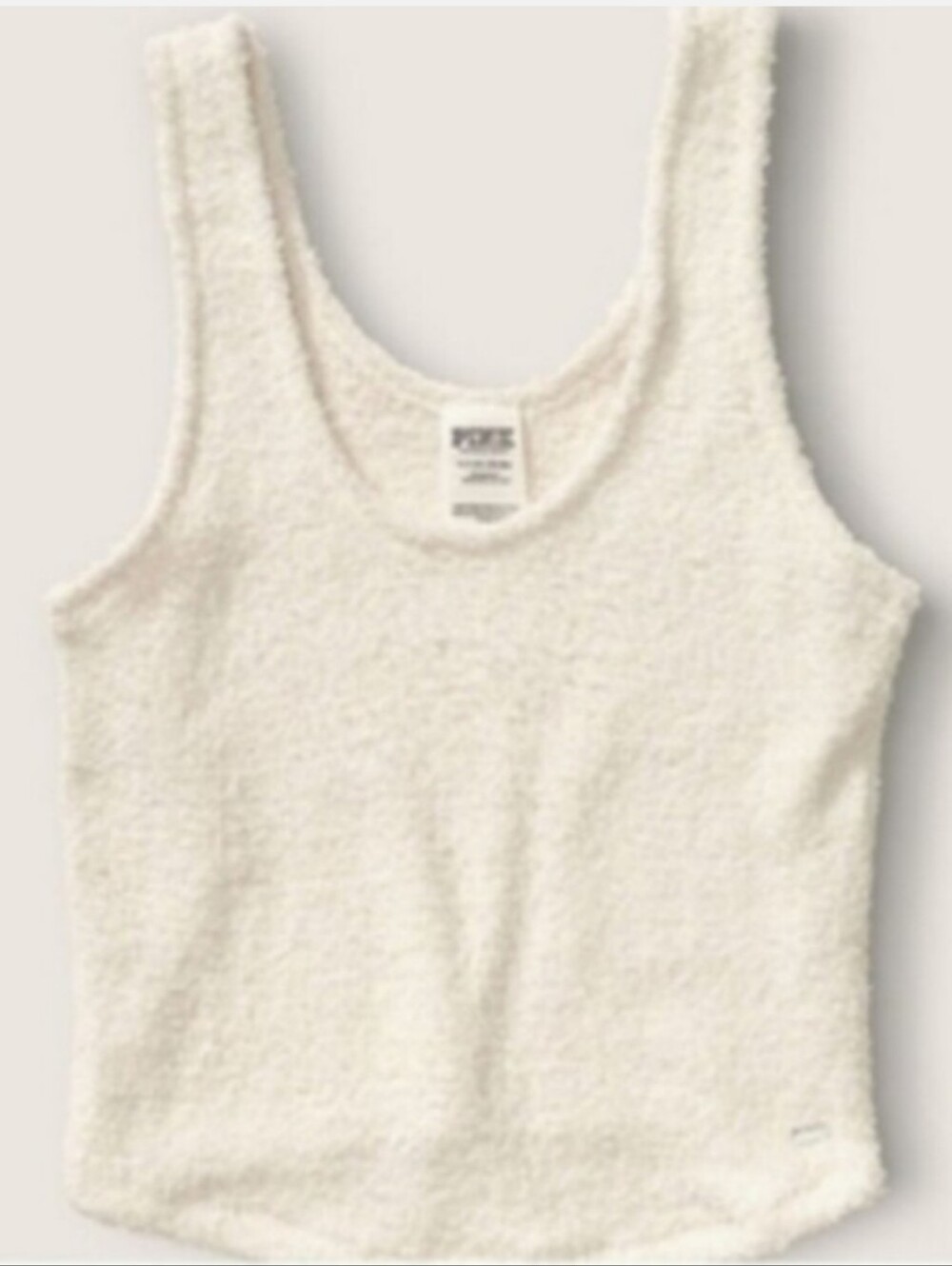 Victoria's secret pink cozy sleep tank CREAM MEDIUM
